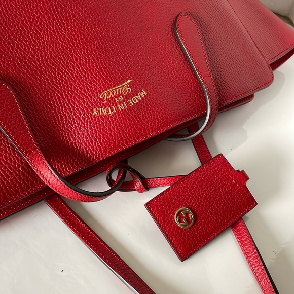 Gucci Large Size Calf Leather Swing Tote Bag. - Picture 7 of 16